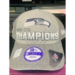 Seattle Seahawks Super Bowl Champions Youth 9Forty Adjustable Hat By New Era